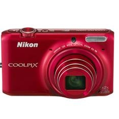 Kit Camara Digital Nikon Coolpix S6500 Rojo